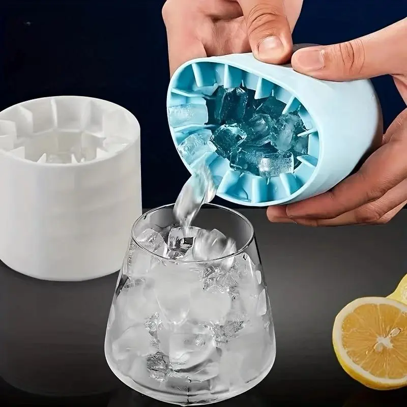 Quick Freezing Silicone Ice Cube Mold, Ice Cube Trays, Ice Molds, Easy To Use And Durable, For Making Ice Cubes, Ice Buckets And Cylinder Cups Reusable