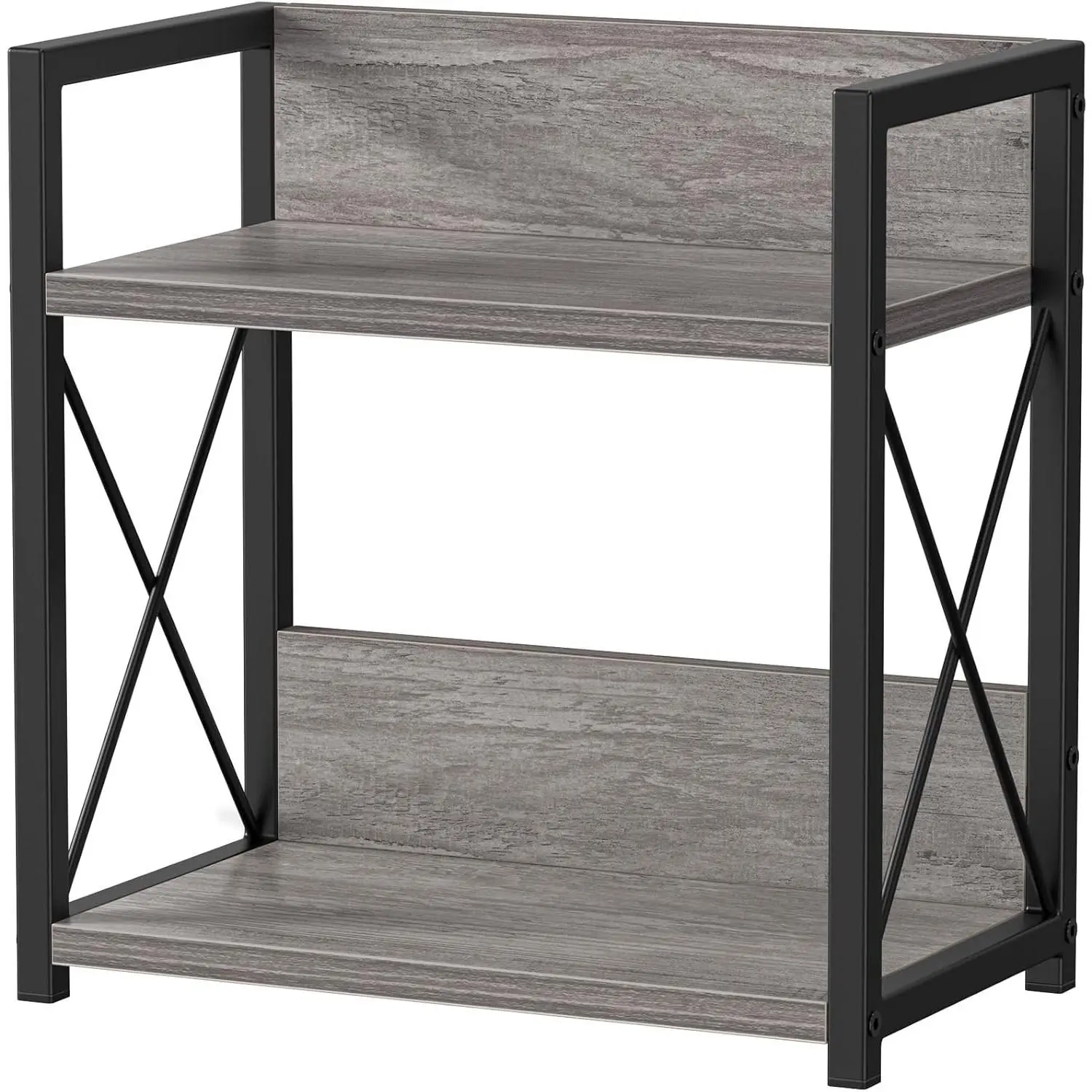2 Tier Countertop Shelf Organizer for Kitchen Counter and Desktop, Grey Spice Rack Coffee Organizer, MediumGift