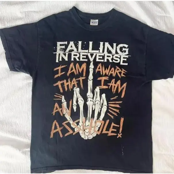 100% Cotton Falling In Reverse Band Rock Graphic Short Sleeve Black Shirt Men Women Sweatshirt, Hoodie, Comfort Colors