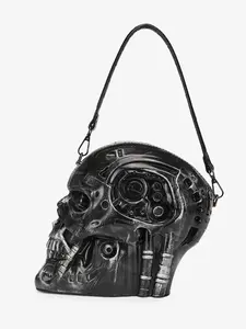 2026 Creative Funny Unique Bag, Metal Skull Crossbody Bag, Unisex Shoulder Bag, Trendy and Stylish Accessory for All Seasons