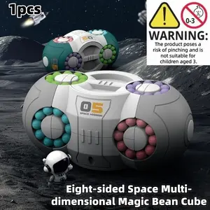 8-Panel Space Magic Cube Toy, Unisex Stress Relief Puzzle, Brain Teaser Gift for Boys & Girls, Halloween Christmas New Year Present