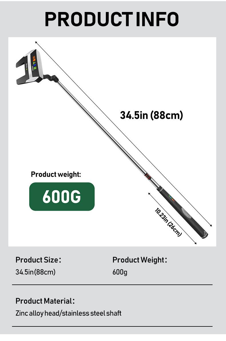 Best-Selling Golf Club: Self-Standing Putter for Men & Women - CNC-Milled Steel Shaft, Unique Design (Adult Size)