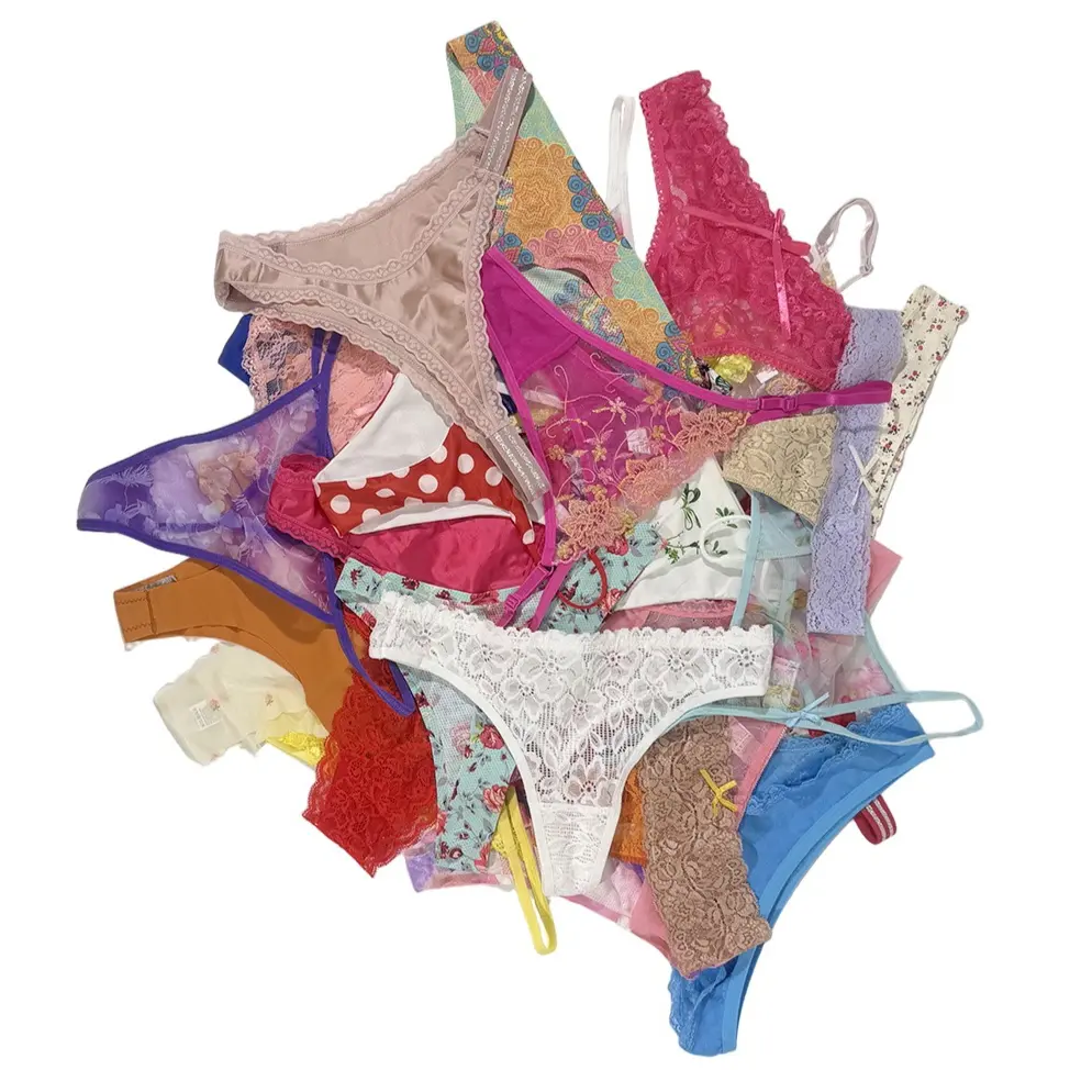 Women Mystery Thong Blind Bag Mixed Lace G-String Tangas Multi Print Sexy Assorted Underwear Bundle