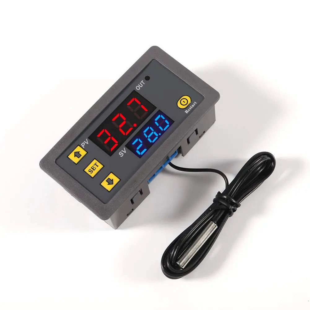 W3230 AC110-220V LED Digital Temperature Controller Thermostat Switch Sensor Meter (220V)