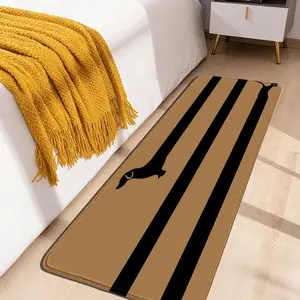 1pc Funny Line Art Extra Long Dachshund Hallway Runner Rug, Soft Non-Slip Floor Mat for Corridor Entryway Living Room Bedroom, Quirky Dog Decor, Perfect Gift