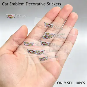 10pcs Car Emblem Sticker, Car Body Decoration Sticker for Cadillac Escalade Gt4 Xt4 Ats Xt5 Cts Xts Rs, Automotive Accessories, Car Stickers