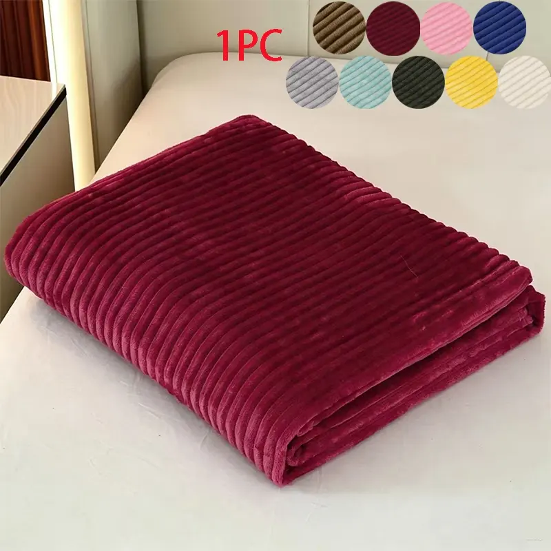 Thick Rabbit Fur Look Blanket, Soft and Comfortable, 9 Colors Available, Ideal for Bedroom, Living Room, Office, Nap, Sofa