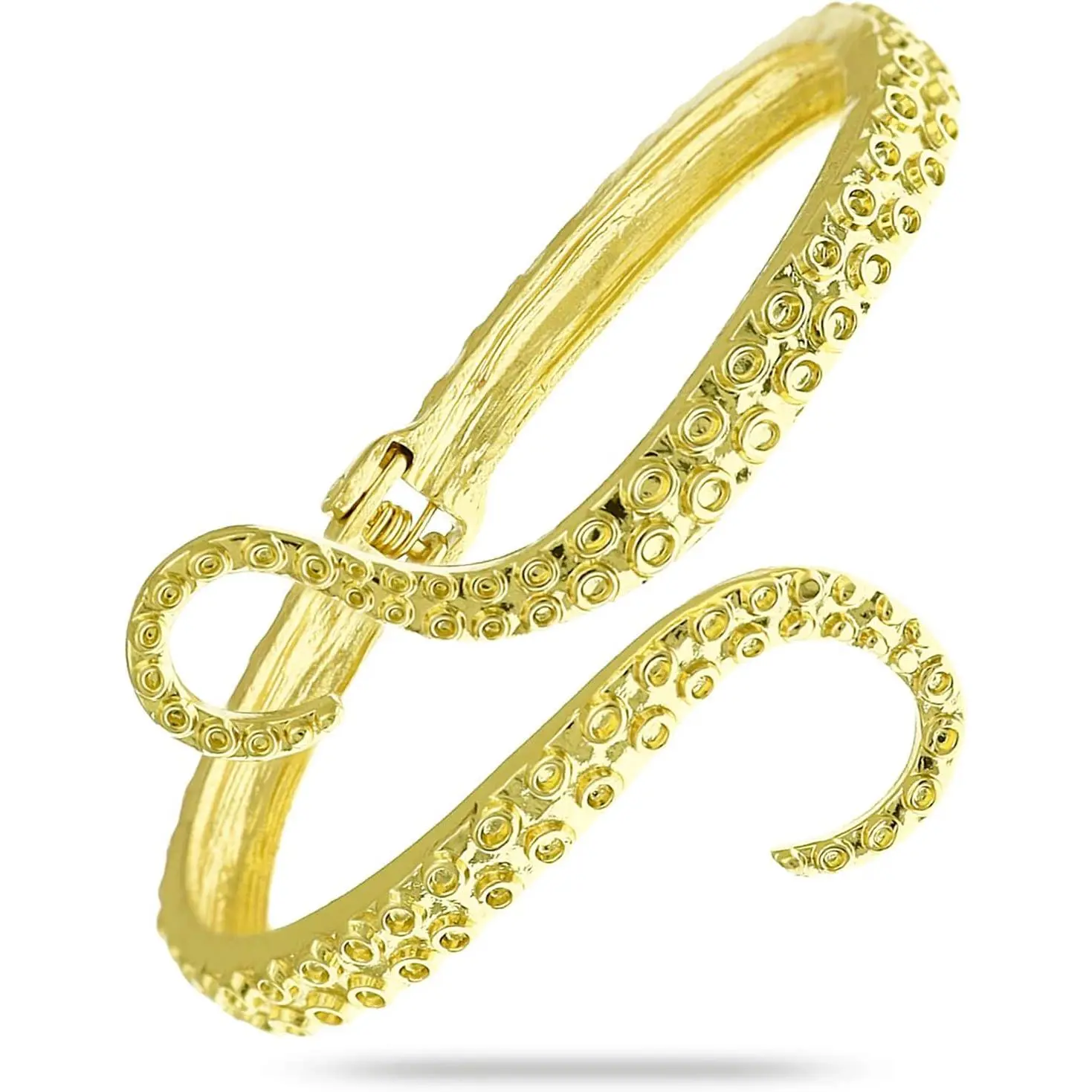 Octopus Tentacle  Sea  Hinged Open Bracelet Bangle Arm Cuff Scary  Goth