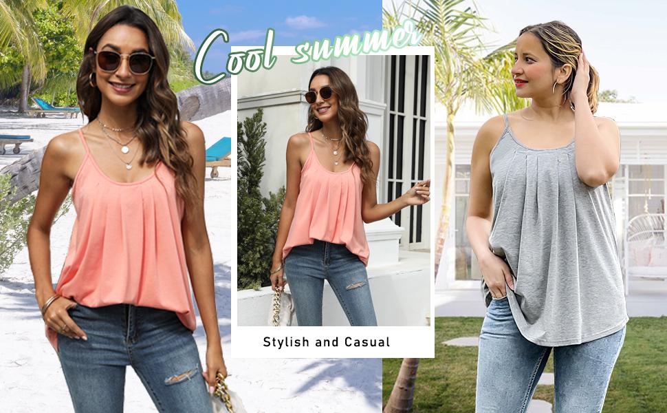WIHOLL Summer Tank Tops for Women Vacation Outfits 2024 Fashion Trendy Clothes SpringStatements