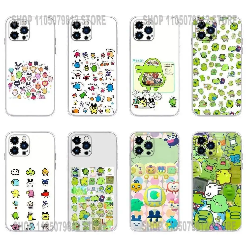 Tamagotchi Kuchipatchi Character Phone Case Compatible with iPhone 11-17 Pro Max/Plus & Samsung Galaxy S23-S25 Protective Cover