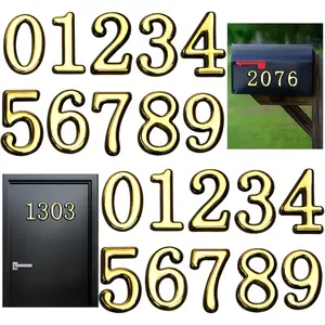 30 count Mailbox Numbers for Outside - 3 Complete Sets of 0-9 Self Adhesive  House Numbers, 2 Inch Weatherproof Mailbox Numbers for House Door, Apartment, Office, Trash Cans (3)
