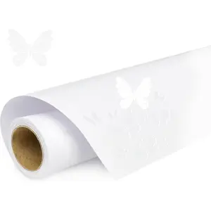 White Vinyl, Matte White Permanent Vinyl -12" x 11 FT for Cutting Machine, Party Decoration, Car Decal, Signs, Scrapbooking