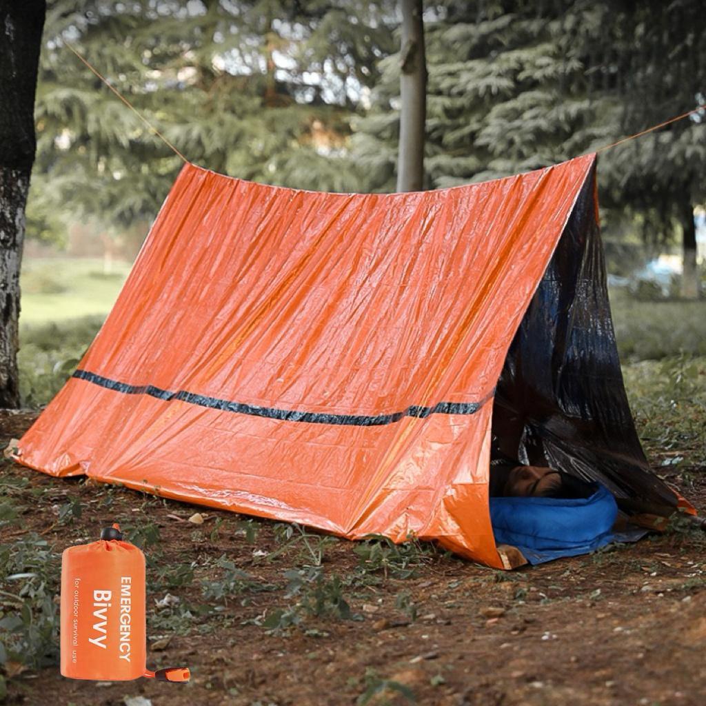 3-Second Pop-Up Triangular Tent with 3-Layer Aluminum Coating | Waterproof & Windproof | Includes Emergency Whistle & Paracord | Ideal for Solo Camping/Hiking/Biking | Instant Shelter for Outdoor Adventures Portable Outdoor Equipment Rainproof Tent