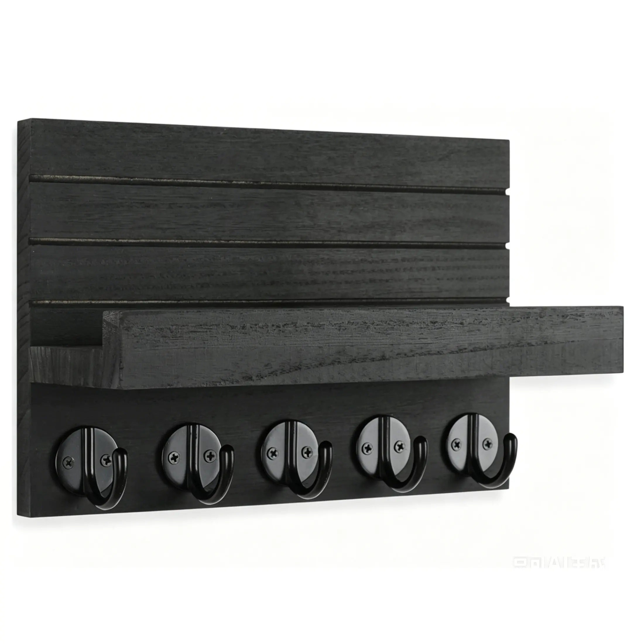 Wooden Key Holder, Key Hook, 1 Count Wall Mounted Mail Storage Rack, Storage and Organization Rack, Home Organizer for Entryway, Office, Home, Decor, Wall Mount Design