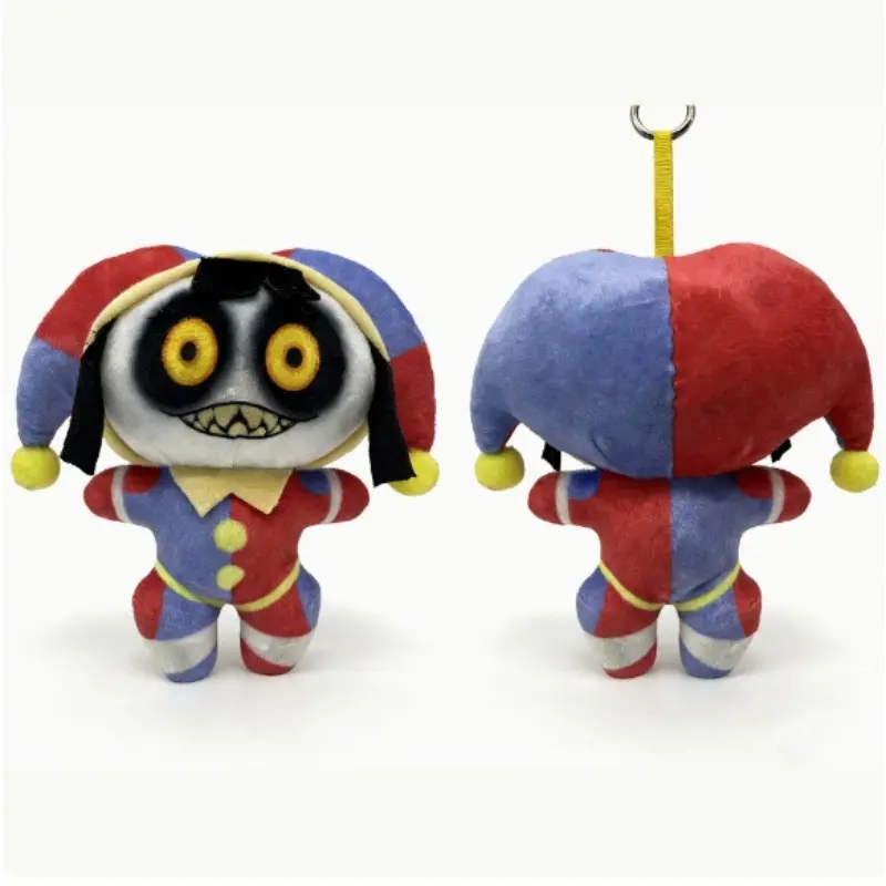 Circus Clown Plush Doll Keychain, Small Pendant Birthday Gift for Kids, Bag Charm, Fun Accessory for Children, Perfect Present Idea, Funny Keychain