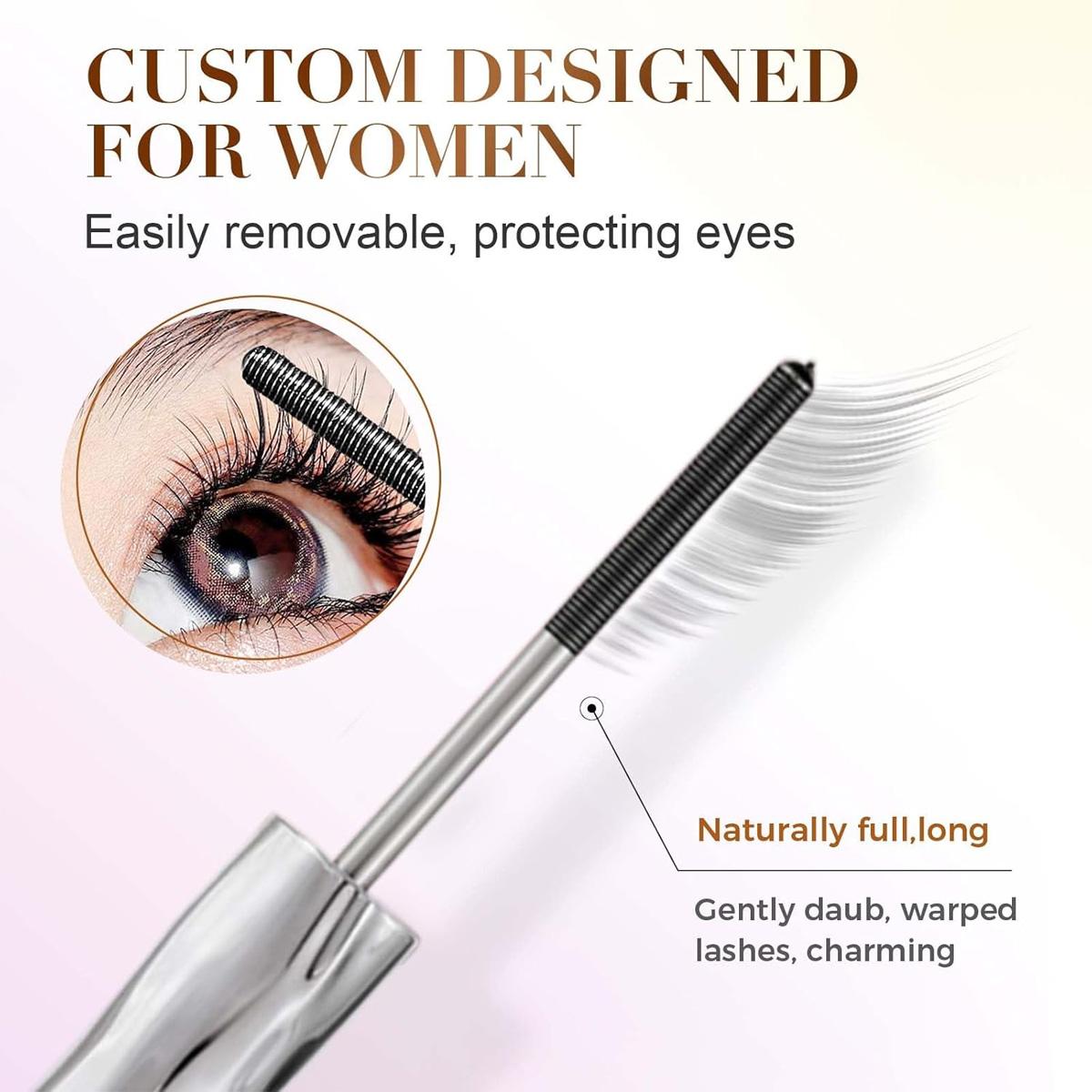 Eyelash Primer,Tubular Eyelash Primer,WaterproofLong Curling Mascara,Natural and Non-Smudged,Threaded Long-Lasting Curling Mascara Get Buildable Volume and Length for Bold Eyelash Primer,Tubular Eyelash Primer,WaterproofLong Curling Mascara,Natural and Non-Smudged,Threaded Long-Lasting Curling Mascara Get Buildable Volume and Length for Bold