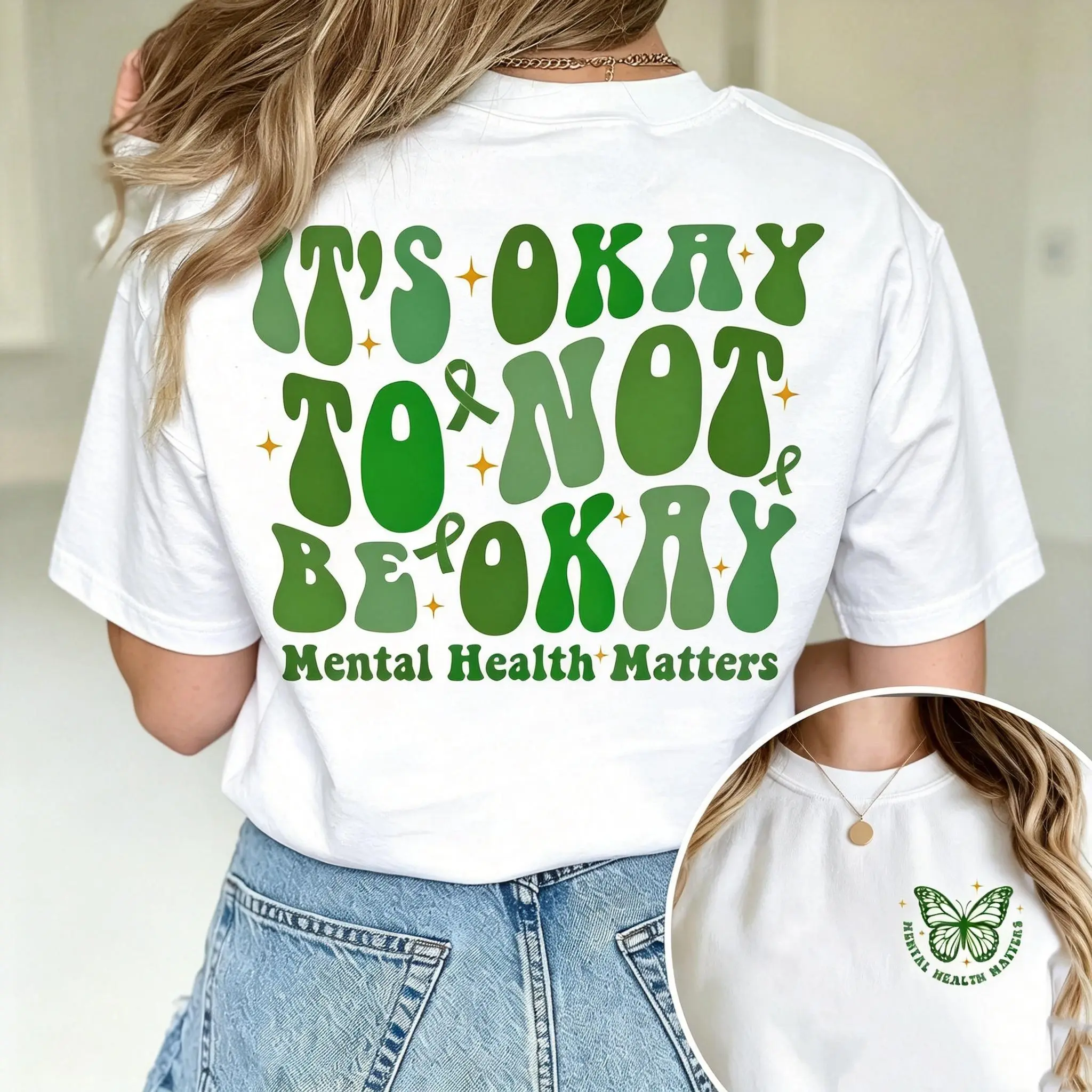 It's Okay To Not Be Okay Shirt Mental Health Awareness Shirt Mental Health Matters Inspirational Shirts Anxiety Shirt