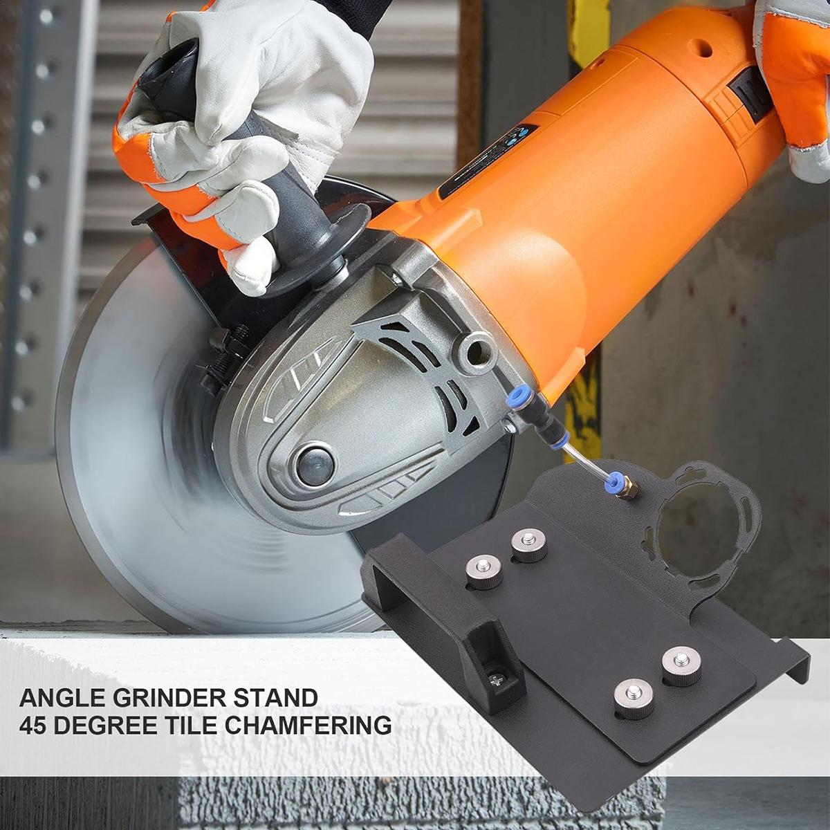 45-Degree Tile Chamfering Tool with Base Plate, Type 100 Angle Grinder Stand for 45° Tile Chamfer Cutting, Angle Grinder Stand for Cutting Ceramic and Stone Power Tools #GLOBAL PICKS