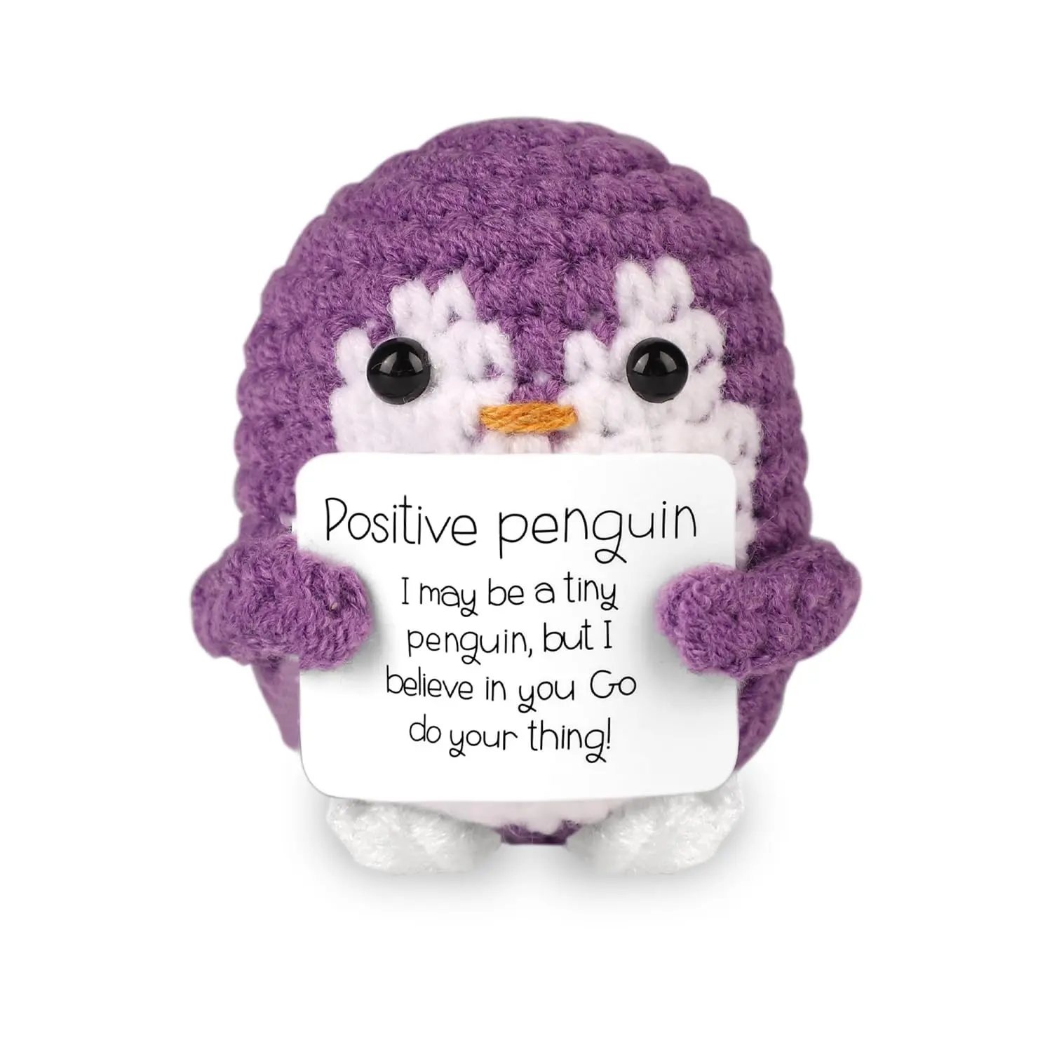 1pc A Mini, Exquisitely Crocheted Purple Penguin, An Inspiring Toy Doll, A Soft And Adorable Crocheted Yarn Ornament, Perfect as A Gift for Family, Friends, Lovers, Birthday Presents, Graduation Ceremonies, Creating A Positive Atmosphere.