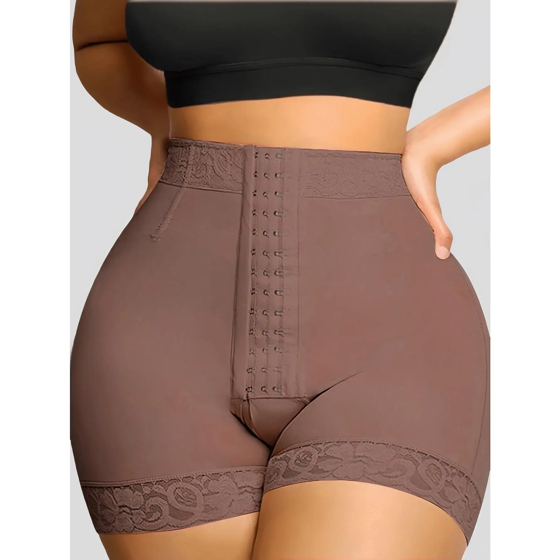 1pc Women High Waist Shapewear Shorts, Tummy Control Butt Lifting Slimming Underwear, Suitable For Various Occasions Or Sports