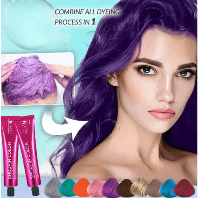 Gentle Nourishing Hair Color Dye - No Bleaching Required, Intensive Moisturizer for Dry Hair, Safe Care & Styling Product