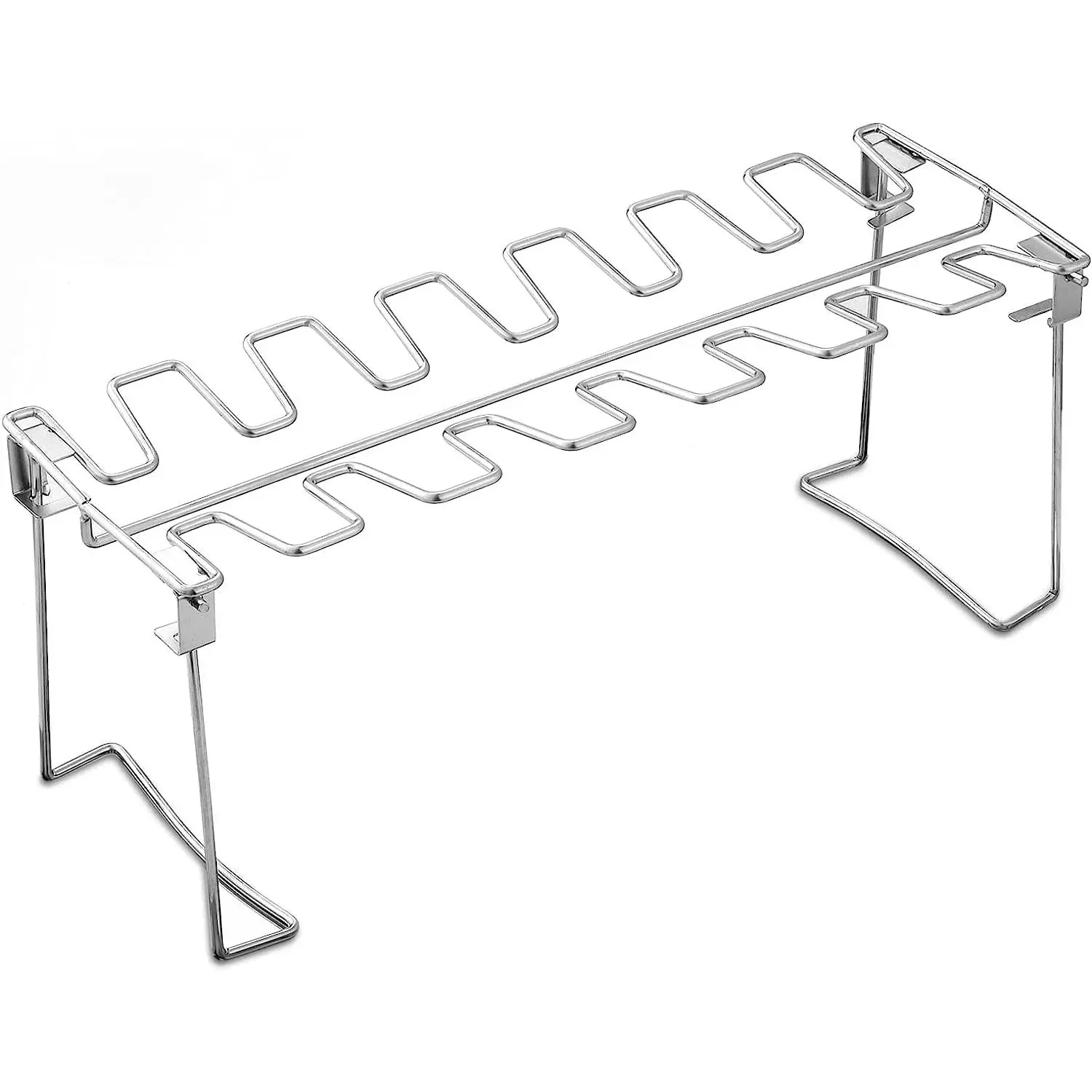 Chicken  And Wing Rack For Grill  Oven - Easy To Use 14 Slots Chicken  Rack - High Grade Stainless Steel Chicken Wing Rack Chicken Drumstick Holder For  Cook (1 Pack)