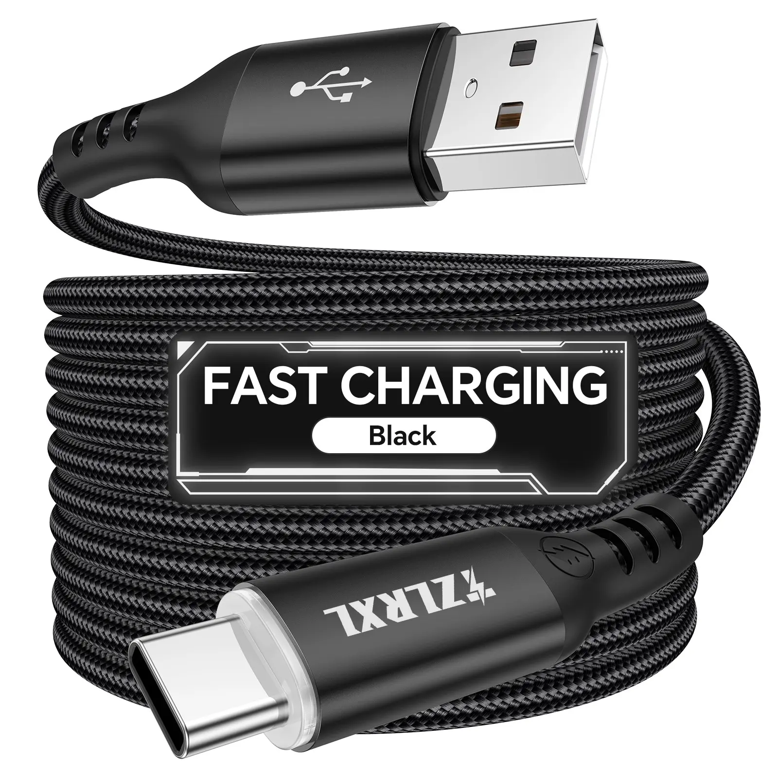 Ultra-Fast Charging USB to Type-C Cable, High-Speed Data Transfer, LED Indicator, Compatible with Samsung, iPhone 15/16, Macbook, Xiaomi