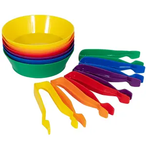 Sorting Bowls & Tweezers | Set of 12 | 18m+ | 6 Colors | Counting and Sorting Toy for Toddlers | Early Math and Fine Motor Skillsfidget toys