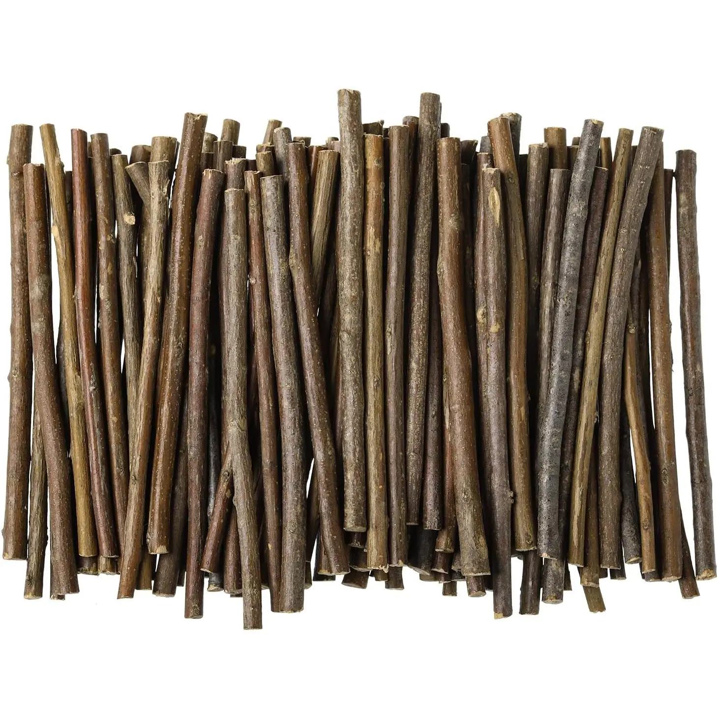 120Pcs Craft Sticks Wood Sticks for Crafting Twigs Crafts Log Toy DIY Photo Props Rustic Decorations Ornaments 10cm 0.3-0.5cm