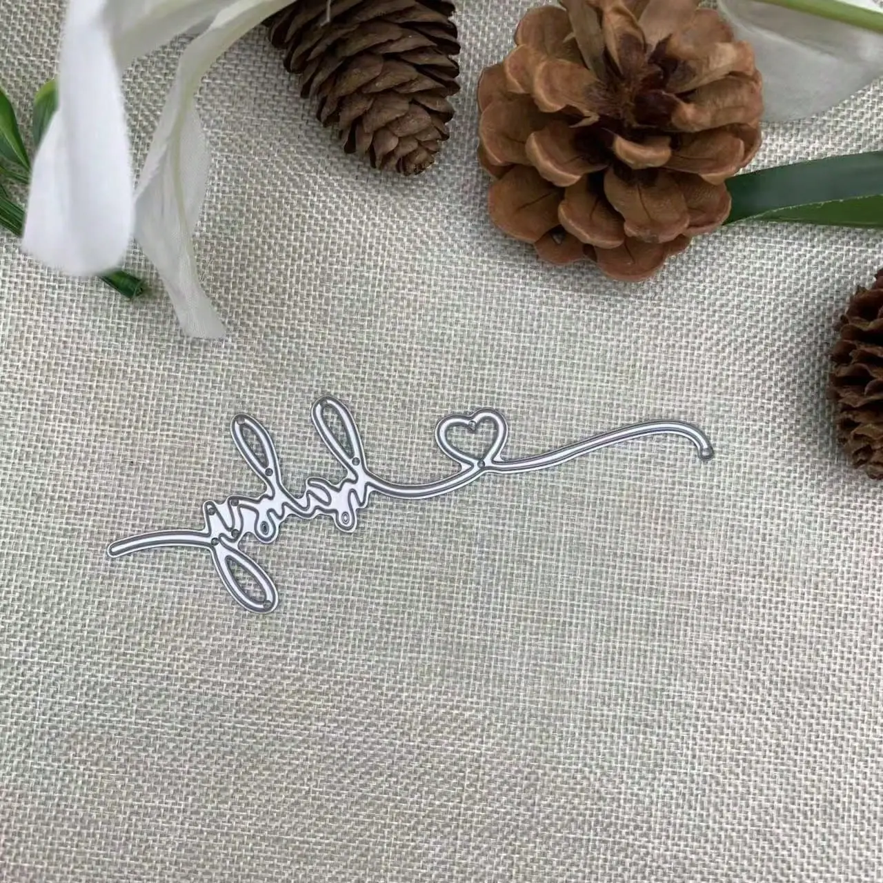 1Pc Words Oh Baby Metal Cutting Dies for Card Making Kit Embossing Paper Die Cuts Scrapbook Machine Stencils Storage Pockets Supplies
