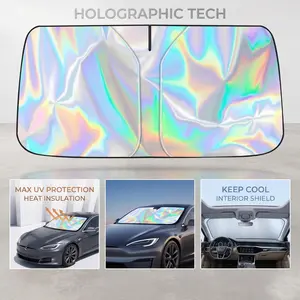 Foldable Anti-UV Windshield Sunshade, Multipurpose Car Front Window Heat Protective Umbrella for Sedan SUVs, Automotive Exterior Accessories for Men & Women, Car Stuff, Vehicle-YY1