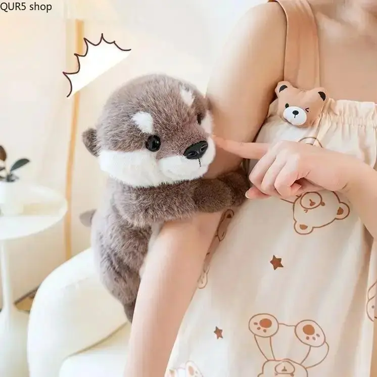 Kawaii Fluffy Sea Otter Plush Toy - Ultra Soft Skin-Friendly Fabric Stuffed Animal Pillow, Durable Cute Cuddly Companion, Ideal Birthday Present for Otter Fans, House Decoration Ornament