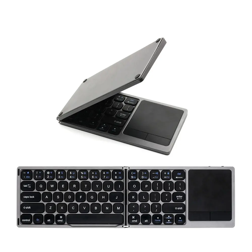 Portable Mini Foldable Keyboard Wireless 5.1 Bluetooth-compatible, Pocket Size Mini Keyboard for Smartphones and Tablets, Compact and Lightweight Design
