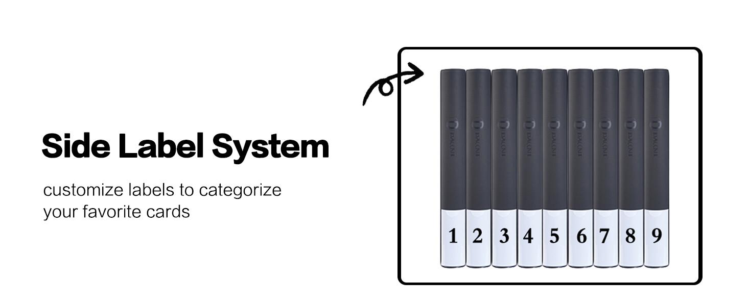 SUNDAY MIRTH Card Binder 16 Pocket - Fits 1024 Cards,4X4 Ringless Card Album with Sleeves for Trading Cards & Sports Cards(Model A,Classic Black)