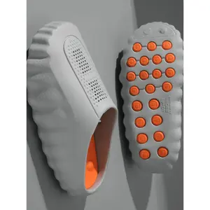Men's Sport Massage Slide Sandals - Acupressure Foot Relief, Non-Slip Athletic Outsole, Breathable Mesh, Waterproof EVA - Perfect for Daily Walking, Light Sports, Gym & Casual Wear - Comfortable Post-Workout Slippers - Summer Slides