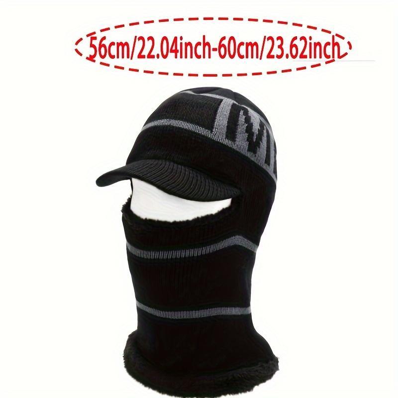 Red Synthetic Balaclava Face Mask - Biker-Ready Cover for Adult Motorcyclists, Cold Weather Windproof Heat-Insulating Fashion Accessory