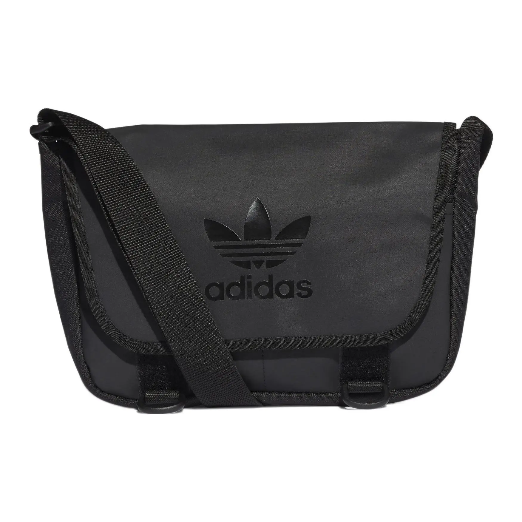 Adidas Originals TPU Messenger Bag with Large Trefoil Logo – Unisex, Classic Style, Black