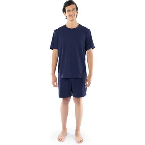 Fruit of the Loom Men's 360 Stretch Short Sleeve Shirt and Shorts Pajama Sleep Set