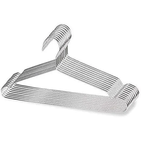 Wire Hangers Coat Hangers Strong Heavy Duty Stainless Steel Metal Hangers 17.7 Inch Ultra Thin Space Saving Clothes Hangers