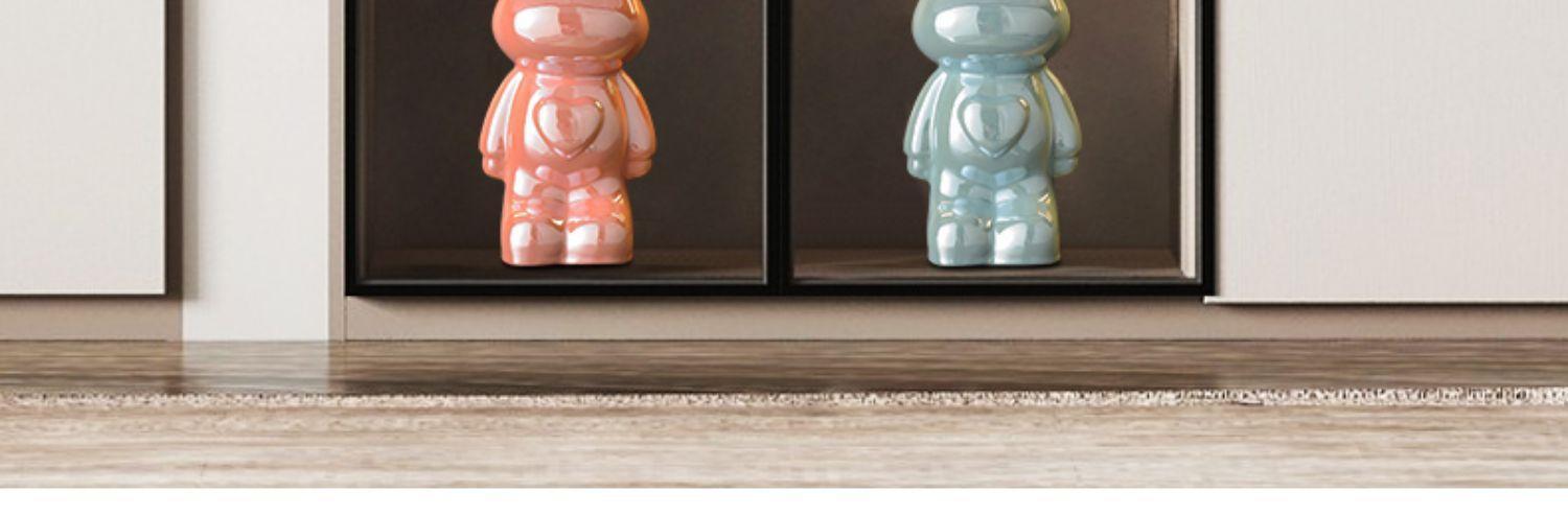 Violent Bear Living Room TV Cabinet Light Luxury High end Ceramic Wine Cabinet Decoration Decoration Home Furnishings