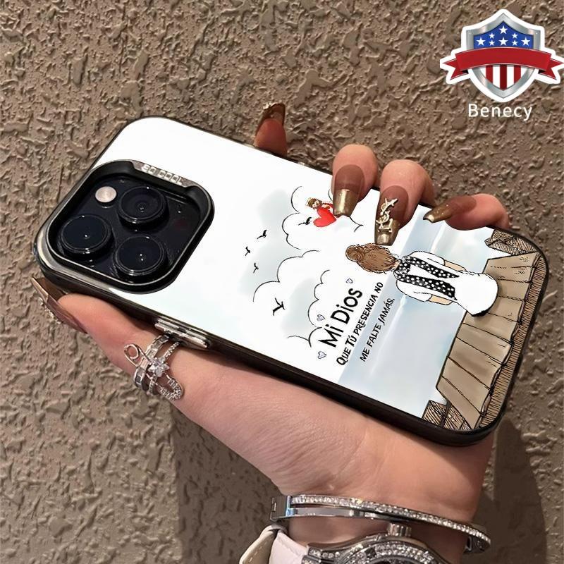 Heavenly Hope Pattern Phone Case for iPhone 17 16 Pro Max 15 Plus 14 13 12 11  Air XR XS Shockproof Non Slip Military-Grade Protective slim Cover Cellphone Casing