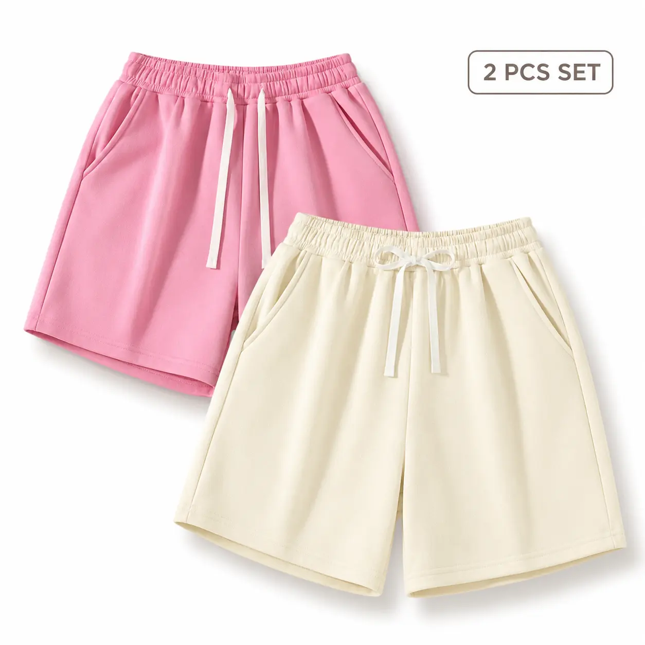 Unisex Casual Drawstring Shorts for Men and Women, Breathable Lightweight Summer Bottoms with Elastic Waist and Side Pockets, Comfortable Loose Relaxed Fit, Stylish Versatile Lounge Activewear for Travel, Gym, Beach, Home and Daily Outfits