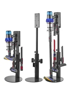 VEVOR Vacuum Stand, Compatible With Dyson V7 V8 V10 V11 V12 V15 SV10 SV12 SV14 SV18 SV21 Upright Vacuum Cleaners & Accessories, Stable Vacuum Stand Holder with 3 Clips and Adjustable Height
