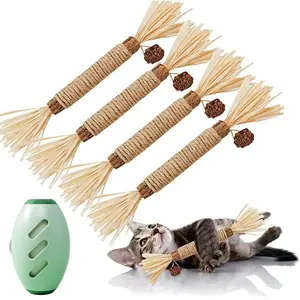 (Buy one get one free) Silvervine Cat Chew Toys Bonus Washable pet hair roller, with Gall Fruit,4X, Chew Stick for cats & Kittens,