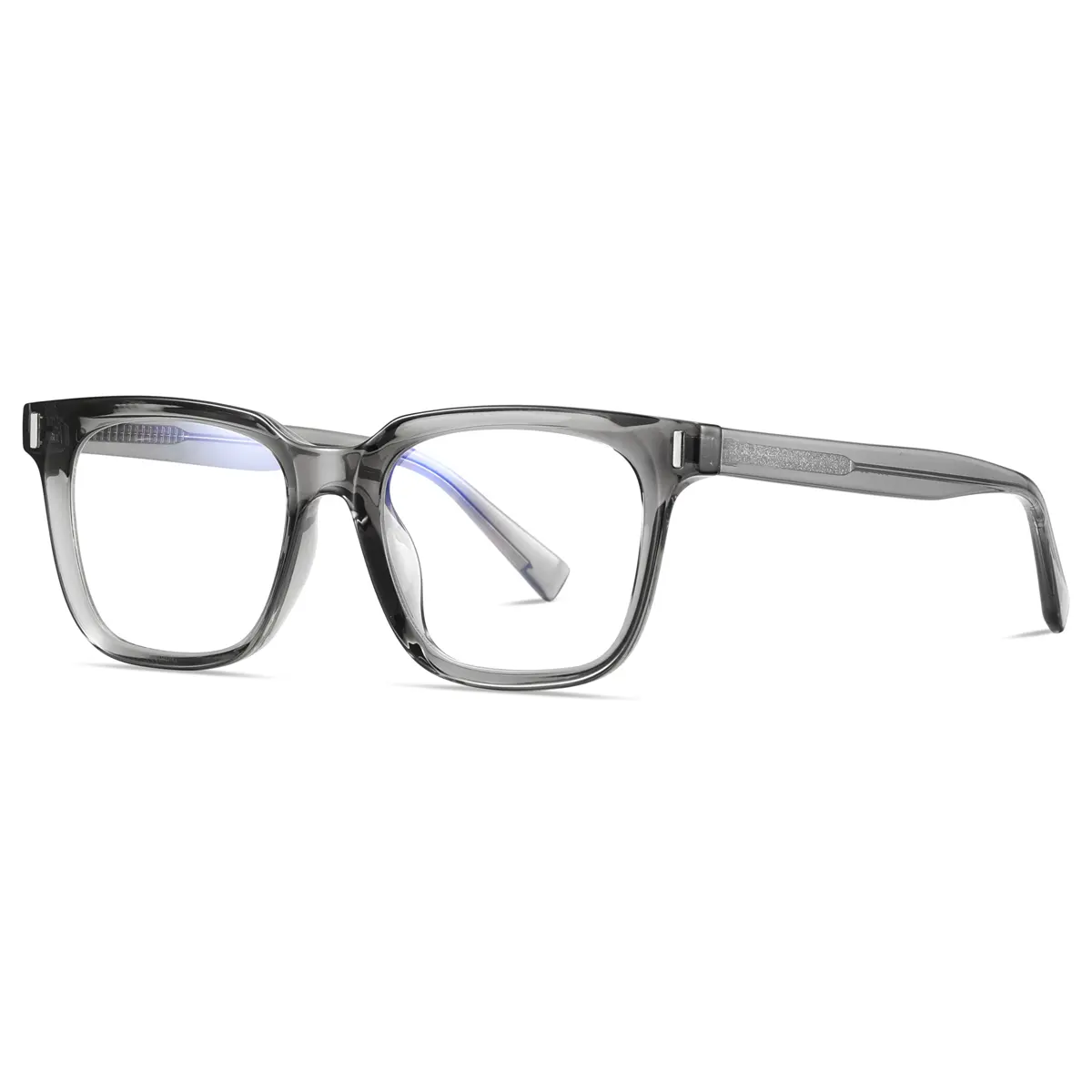 Blue light filter glasses for women and men, fashionable TR90 frame, square glasses