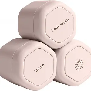3pcs Body Care Capsule Set - Magnetic Travel Capsules with Twist-Off Lids, Durable Plastic Containers for Skincare/Makeup/Beauty Products, Compact Design for Easy Storage, Travel Skincare Essentials