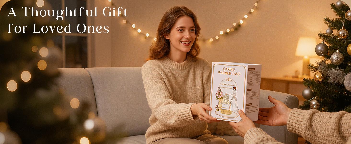 Candle Warmer Lamp with Timer Dimmable, Height Adjustable Wax Melt Warmer for Home Decor & New Home Bedroom, Vintage Candle Lamp for Scented Wax Jar Candles with 2 Bulbs,Birthday Gift for Women & Moms