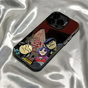 Phone Case - G-Gorillaz Rock Band Cartoon Cool Phone Case Compatible with Iphone17 16 15 14 13 12 11 Pro Max X XR XSMAX 8 7 Plus, Anti-Drop Frosted Back Cover