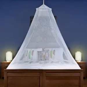Net for Single to King-Sized Beds – Fully-Bed for Travel or Decoration – Free Bag, Kit & Ceiling for Easy