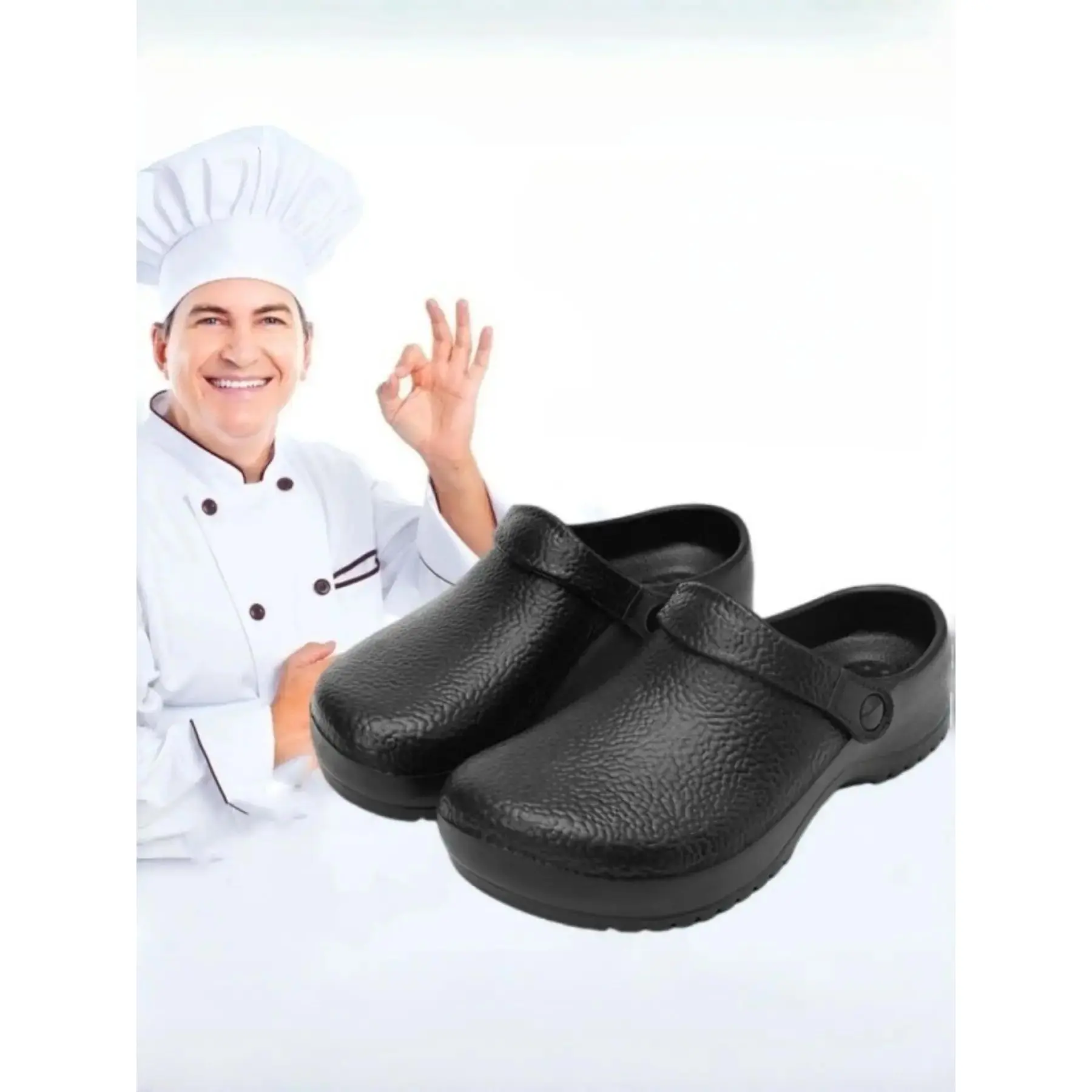 Fashion Men Women Solid Color Hospital, EVA, Comfortable Lightweight Waterproof Casual Soft One-Click Flat Shoes, And Hospital, Indoor Slipper